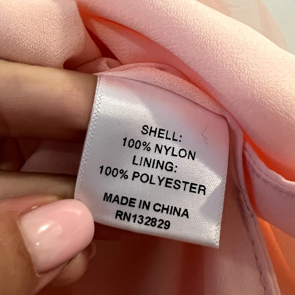 Elegant Pink Strapless Tulle Dress - Picture 6 of 7